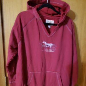 Red Sweatshirt with horse image